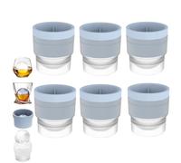 Ice Ball Maker Mold(2.4in),Reusable Silicone Large DIY Round Ice Cube Mold,Stackable Easy-Release Sphere Ices Molds with Lids,Men Gifts for Whiskey,Cocktails