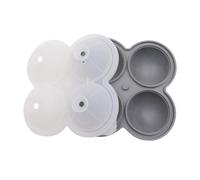 Ice Ball Maker Mold - 4 Cavity Silicone Sphere | Easy Release Ice-Cube Tray | Whiskey Cocktail Coffee Water Mold | Non-Stick Large Ice Balls For Drinks Home Kitchen Bar Party