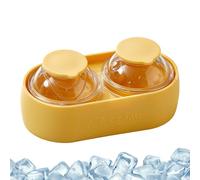 Ice Ball Maker Mold - Planet Shaped Food Grade Silicone Ice Mold with Lids, Round Frost Cube Maker for Whiskey Coffee Cocktails Kitchen Bar Drinks Party Use 5.35 × 2.87in