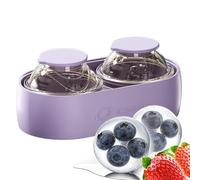 Ice Ball Maker, Silicone Sphere Tray, Whiskey Ice Mold, Large Round Cube Maker, Flexible Easy Release Sturdyy Design for Home Bar Kitchen Camping Picnic Party Drink Cooling Use