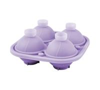 Ice Ball Mold, Silicone Ice Tray, Beverage Cooler, Stackable Easy Release Design, Reusable Material, Ideal for Wine or Meal Prep Use, 5.16x2.48 Inches, Green, Purple Color, 1 Piece