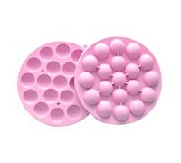 Ice Ball Mold, Silicone Ice Tray, Flexible Non-Stick Design, Multipurpose Chilling Tool, Ideal for Kitchen Cocktail Outdoor Use, 6.5x0.79 Inches, Green Pink Color, 1 Piece