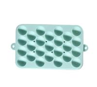 Ice Ball Mold Tray, Food Grade Ice Mold Flexible Silicone Easy Release 25 Grids Ice Cube Mold for Home Kitchen Party Blue Green 5.3oz