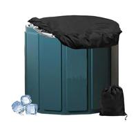 Ice Bath Cover, Cold Plunge Bucket Lid, Large Waterproof Protective Fabric, Elastic Edge Dustproof Design, Heavy-Duty Outdoor Spa and Recovery Accessory, Backyard, Gym, Hiking, and Travel Use