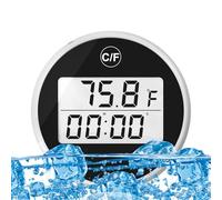 Ice Bath Temperature Gauge, 1.57x1.06 Inches IPX6 Waterproof Cold Plunge Tool, Double-Scale Temperature Measure with Modern Style, Outdoor Tub and Shower Accessory for Home and Garden