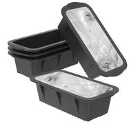 Ice Block Mold, 5 Piece Large Freezer Container, 25cm Tray, Home Kitchen | Large Ice Block Mold Container Set, 5 Piece 25cm Freezer Maker Box, Long Lasting Cooling Brick, Kitchen Picnic Supply
