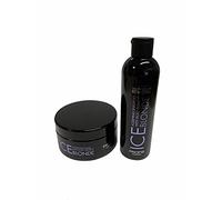 Ice Blond Juego de cuidado del cabello con ácido antiamarilleo, compuesto por 1 mascarilla de 300 ml y 1 champú de 250 ml.