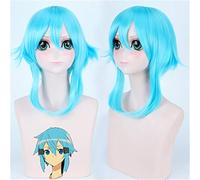 Ice Blue Wig Sword Art Online Cosplay Wig Sinon/asada Shino Costume Play Wigs Halloween Party Anime Game Hair Perucas