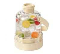 Ice Bottle - Easy Release Silicone Mold, Summer Drink Accessory with Leakproof Lid, Cube Maker, Portable Chilling Container with 400ml Capacity, Rapid Cooling Solution for Beverage Preparation