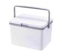 Ice Box, Insulated Hard Cooler, 11.02x8.46x7.68 Inches, Heavy Duty 5ml Multifunctional with Cold Retention, Portable Camping Cooler for Outdoor Picnic Fishing Travel Beach BBQ Tailgating Sports Car