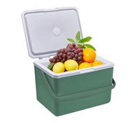 Ice Box, Insulated Hard Cooler, 11.02x8.46x7.68 Inches, Heavy Duty 5ml Multifunctional with Cold Retention, Portable Camping Cooler for Outdoor Picnic Fishing Travel Beach BBQ Tailgating Sports Car