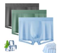 Ice Boxer Pro, Ice Boxers for Men, Silk Underwear for Men, Ultra Comfortable Premium Silk Underwear (3 Pcs C,XXL)