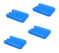 Ice Boxes 4 Pack de 600 ml Reutilizables Freezer Packs Cooler Ice Packs for Cool Box Portable Ice Blocks For Cool Bags Long Lasting Freezer Blocks For Travel Beach Fishing Sports Camping BBQ Picnic