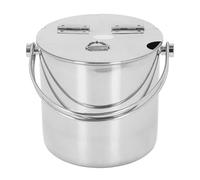 Ice Bucket with Flip Lid Handle Thickened Stainless Steel Insulated Ice Bucket for Beverage Wine