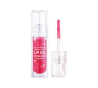 Ice Clear Lip Gloss With Glitter Pearlescent Hidrating Lip Dye Nourishing Lip Glaze Oil Lipstick Base Temperature Change Lip Gloss 2.5ml Natural Cosmetic Lipstick Rojo (C, One Size)