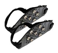 Ice Cleat Grips - Anti Slip Boot Traction, Winter Walking Crampons | Lightweight Portable Frame Strong Metal Studs Fastening, Perfect For Ice Snow Trail Trekking Outdoor