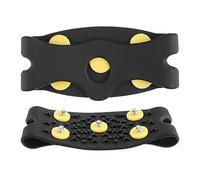 Ice Cleats - 5-Teeth Snow Spikes | Traction Cleats for Walking On Snow & Ice, Anti-Slip Shoe Grips Boots, Heavy Duty Spikes for Winter Hiking, Fishing & Safety Gear