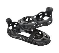 Ice Cleats - Crampones para zapatos para pesca, escalada, actividades al aire libre, S, color negro