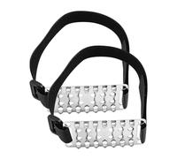 Ice Cleats - Metal 8cm, Traction Spikes, Secure Attachment System | Twenty Six Points Stability, Shoe Crampons, Winter Safety For Commuting Walking Hiking Fishing Climbing