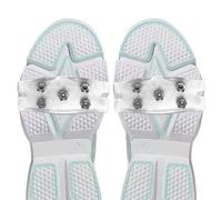 Ice Cleats Paquete de 2, Picos Invierno Antideslizantes universales, Pinzas portátiles Botas para tracción, Material de Acero Inoxidable, diseño, Accesorio para Calzado al Aire Libre c