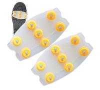 Ice Cleats - Snow Traction Grippers, Non Slip Shoe Covers, Reliable Comfortable Outdoor Winter Walking Equipment | Hiking Climbing Spikes for Boots Footwear Stability Running Fishing Garden Backyard