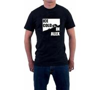 Ice Cold in Alex T-Shirt Desert Ambulance Retro British War Movie Army Soldier Black T-Shirt Black L