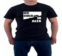 Ice Cold In Alex T-Shirt Desert Ambulance Retro British War Movie Army Soldier Men's Black XL