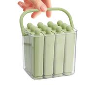 Ice Cream Bar Mold - Ice Cubes Tray with Lid - Reusable Silicone Long Sticks | for Kids Summer Parties Desserts Kitchen Drinking Food Camping Fruit Home Beverage Picnic