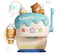 Ice Cream Bath Machine | Realistic Interactive Educational Cute | Kids Bathtub Toys Foam Maker | For Home Daily Travel Daycare Preschool Nursery Birthday Holiday Party