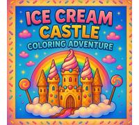 Ice Cream Castle Coloring Adventure: A Magical World of Sweet Castles, Candy Rivers, and Whimsical Treats for Kids