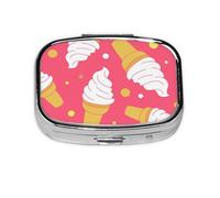 Ice Cream Cool Summer Supply, pastillero de 2 compartimentos, organizador portátil