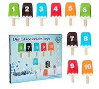 Ice Cream Counting Toy, Preschool Learning Toy, Educational Counting Toys, Fine Motor Skills Toy, Ice Cream Learning Toy, Toddler Educational Toy, Counting Toy for Preschoolers