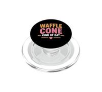 Ice Cream Dessert Summer Food Humor Waffle Cone Kind of Day PopSockets PopGrip para MagSafe