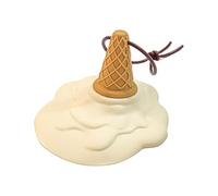 Ice Cream Door Stop - PVC Catch for Home Safety | Melting Shape Security Stopper with Stable Grip, Office School Helper, Bathroom Entrance Tool, Commercial Apartment Accessory