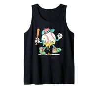 Ice Cream Drip Baseball Spots Baseball Lover Men Women Camiseta sin Mangas
