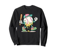 Ice Cream Drip Baseball Spots Baseball Lover Men Women Sudadera
