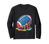 Ice Cream Drip Football para niños, jóvenes, niños pequeños, mujeres y hombres Manga Larga