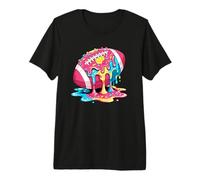 Ice Cream Dripping Football Drip Men Women Kids Camiseta Premium