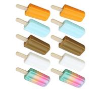 Ice Cream Figure Statue,10 Pieces Vibrant Detailed Scene Prop - Dessert Simulation Ice Cream Figure Am Design, Adding Decorative Aesthetic Appeal To Any Miniature Scene Coordination Crafted For Cozy H