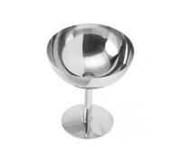 Ice Cream Goblet Stainless Steel Food Grade Dishwasher Safe Stable Champagne Goblet for Party Family Bar Cafe