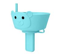 Ice Cream Holder - Silicone Grip | Built-In Straw Holder | Kids Ice Pop Holders | For Boys, Girls, Children, Indoor, Outdoor, Home, Beach, Camping, Picnic, Pool, School, Reusable