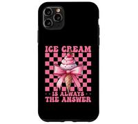 Ice Cream Is Always The Answer Cono Girl Mom Pink Coquette Carcasa para iPhone 11 Pro MAX