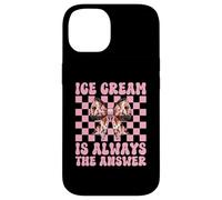 Ice Cream Is Always The Answer Cono Girl Mom Pink Coquette Carcasa para iPhone 14