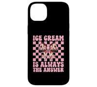 Ice Cream Is Always The Answer Cono Girl Mom Pink Coquette Carcasa para iPhone 14 Plus