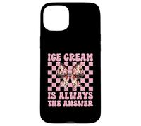 Ice Cream Is Always The Answer Cono Girl Mom Pink Coquette Carcasa para iPhone 15 Plus