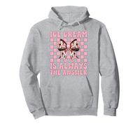 Ice Cream Is Always The Answer Cono Girl Mom Pink Coquette Sudadera con Capucha