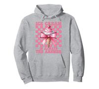 Ice Cream Is Always The Answer Cono Girl Mom Pink Coquette Sudadera con Capucha
