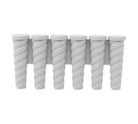 Ice Cream Mold, 6 Cavity Silicone Ice Stick Maker Tray, 5.91x2.83 Inches Easy Release Reusable Pop Molds for Homemade Ice Lollies, Pudding, Yogurt, Jam, Jelly, Fruit Juice Freezing