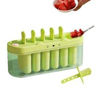 Ice Cream Mold Set - 6 Cavity Dessert Maker, DIY Ice Lolly Tray Kit for Homemade Treats, Reusable Kitchen Chilling Tool, Fun Summer Snack Creator for Parents Kids Families Birthday Camping