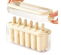 Ice Cream Molds - Silicone PopsicleMaker, 6-Cavity Ice Cream Maker Food Grade Easy Release with Sticks | Silicone PopsicleMolds for Freezer, Home Kitchen, Restaurant, Juice, Milk, Fruit, Party